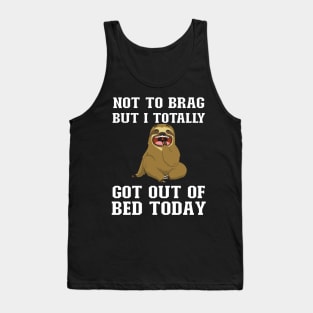 Funny cute sloth sayings Tank Top